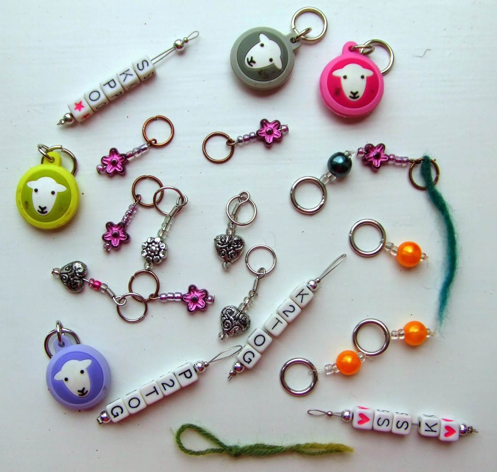 Beginner sock knitting - basic 4ply sock - stitch markers