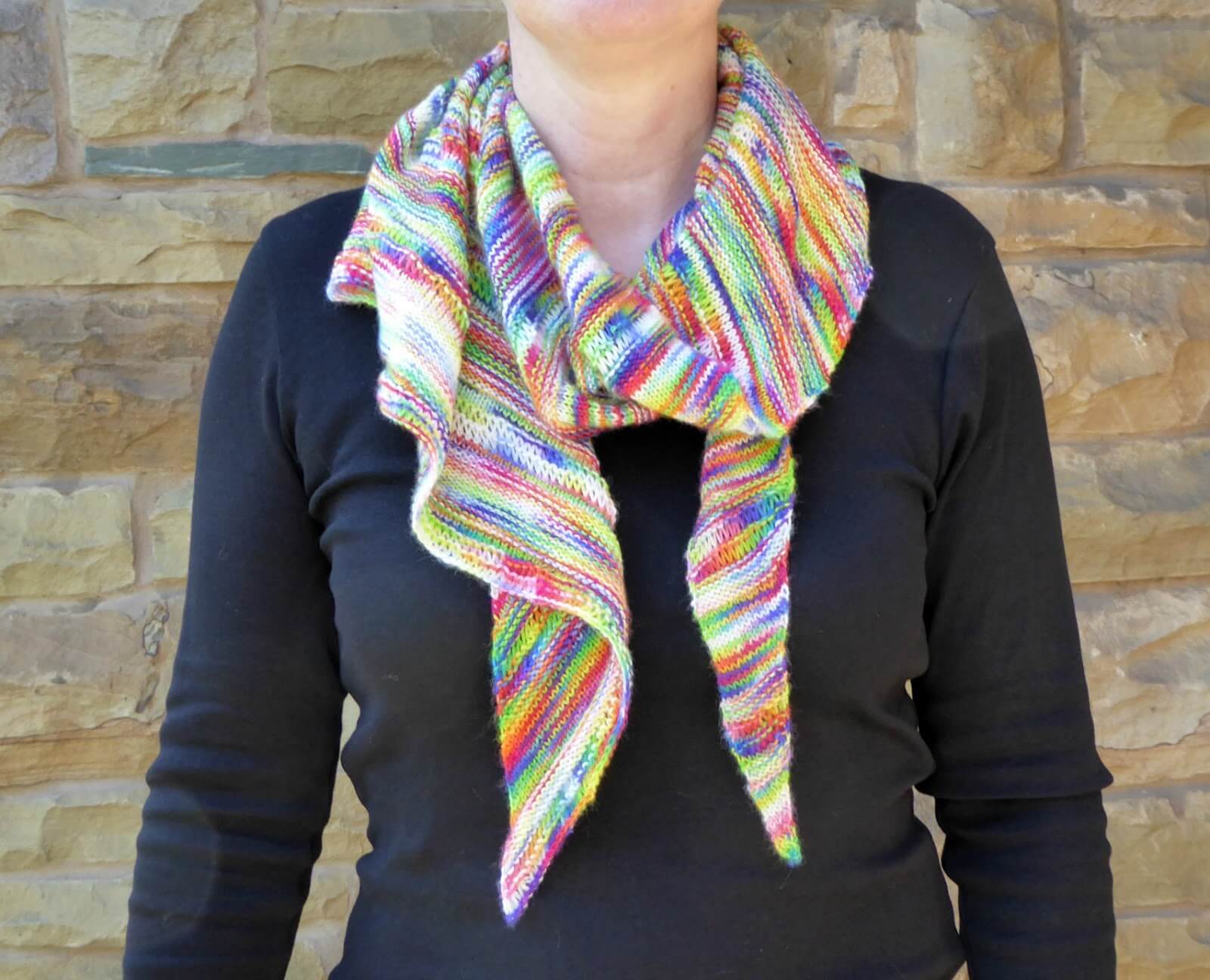 Self-Striping Shawl Knitting Patterns- In the Loop Knitting