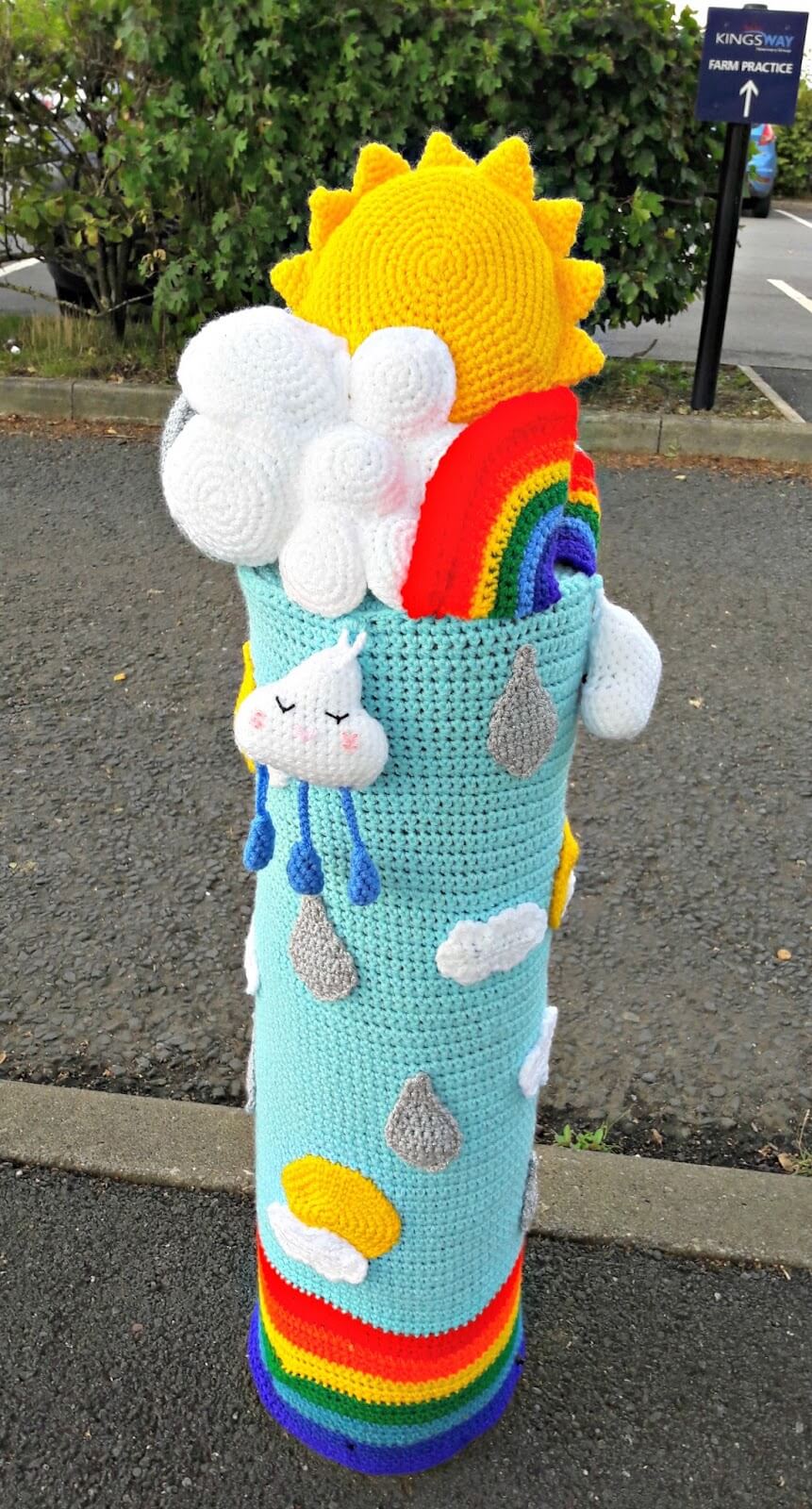 Yarndale yarn bombing