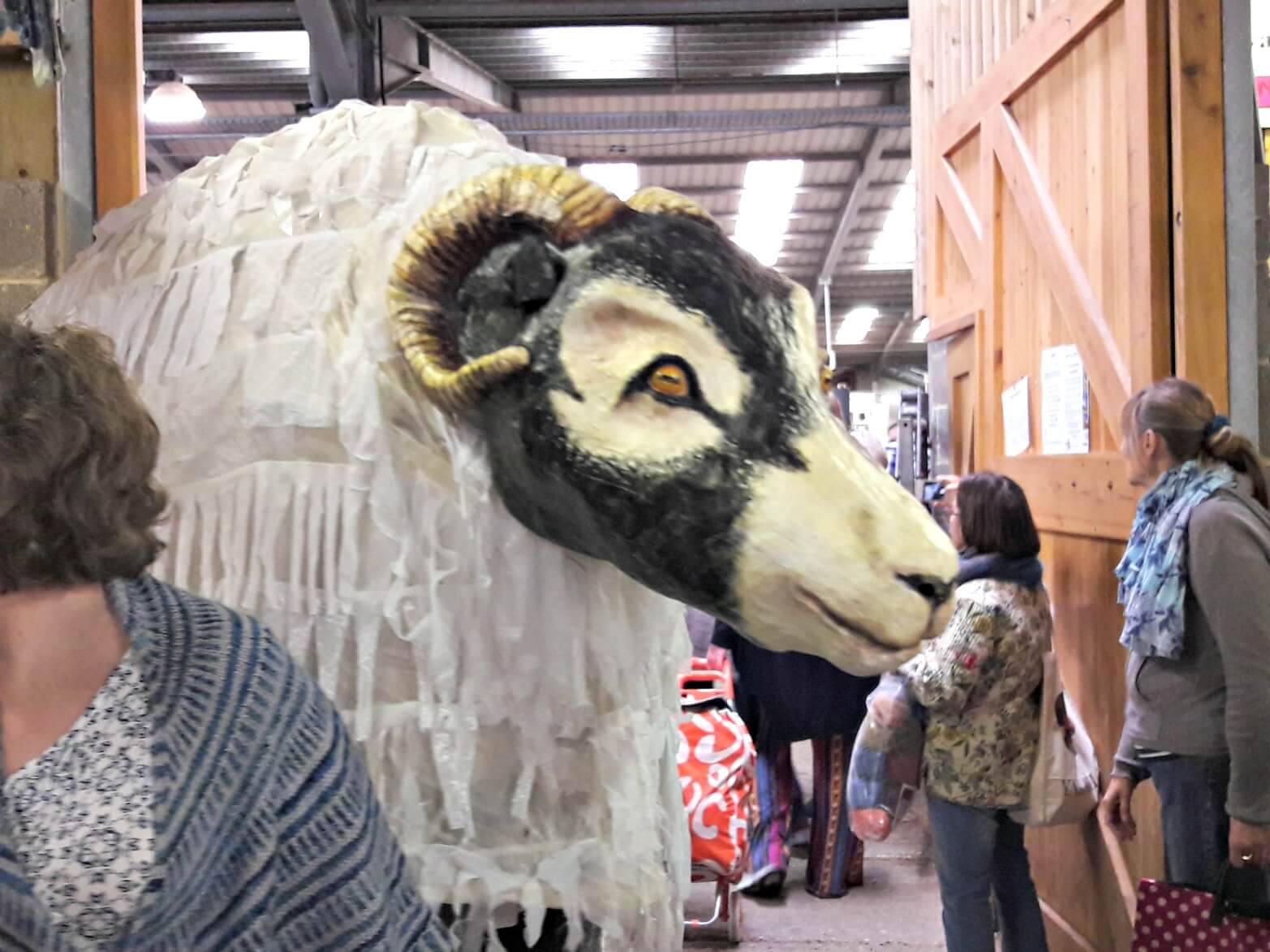 Yarndale - giant sheep puppets
