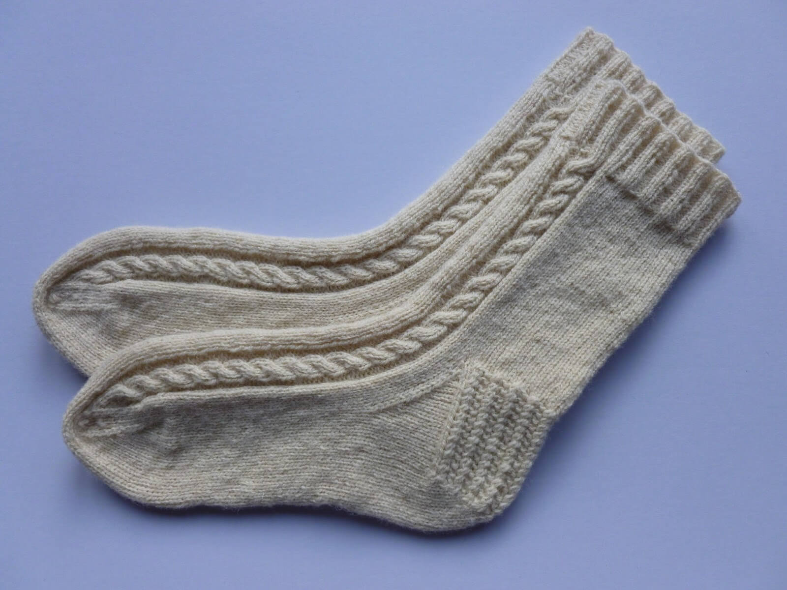 Blocking socks with sock blockers 