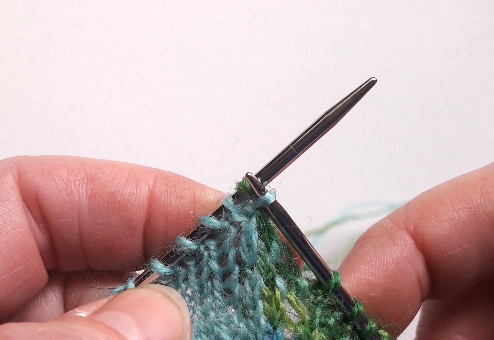 Winwick Mum Patchwork Socks - wrap and turn