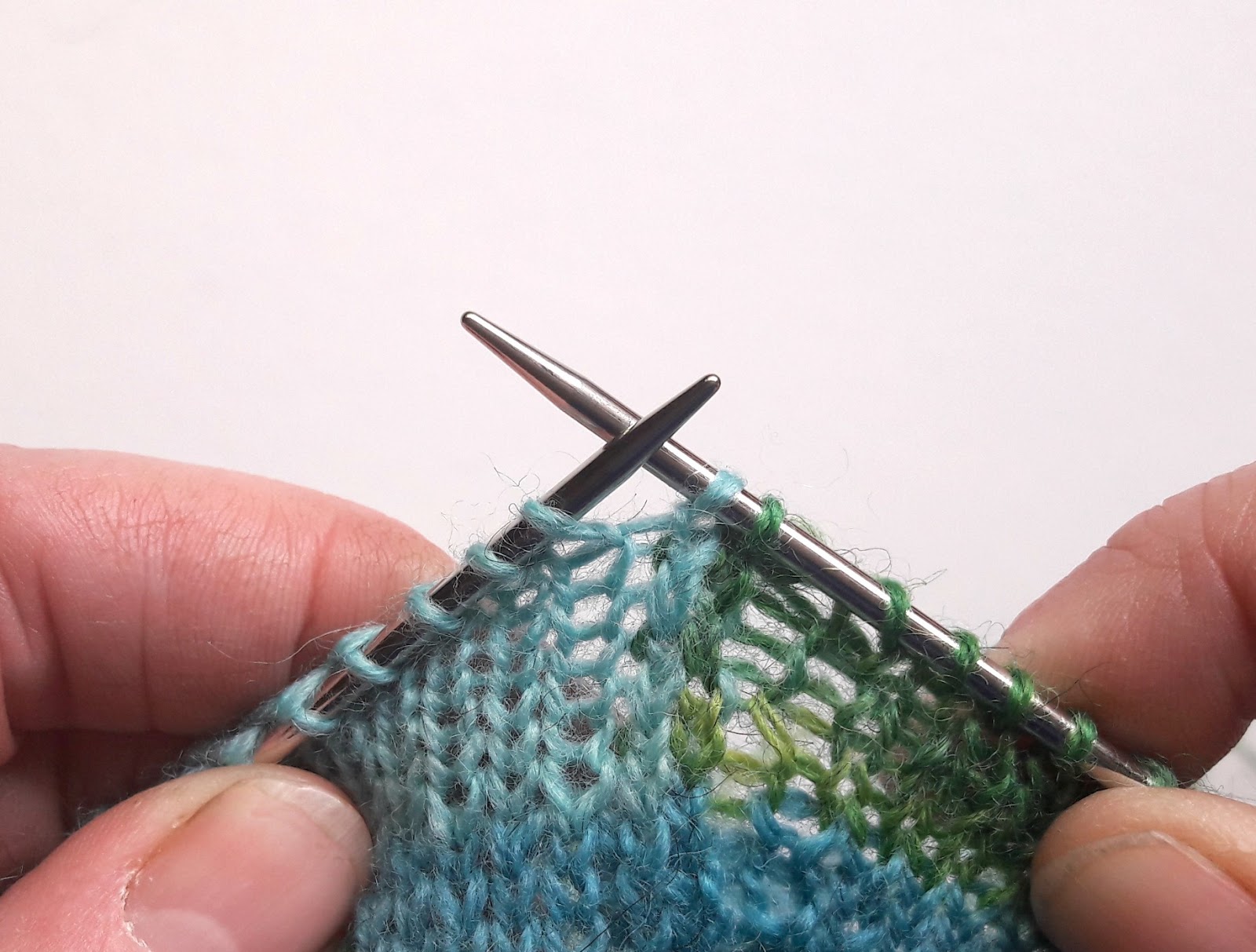 Winwick Mum Patchwork Socks - wrap and turn