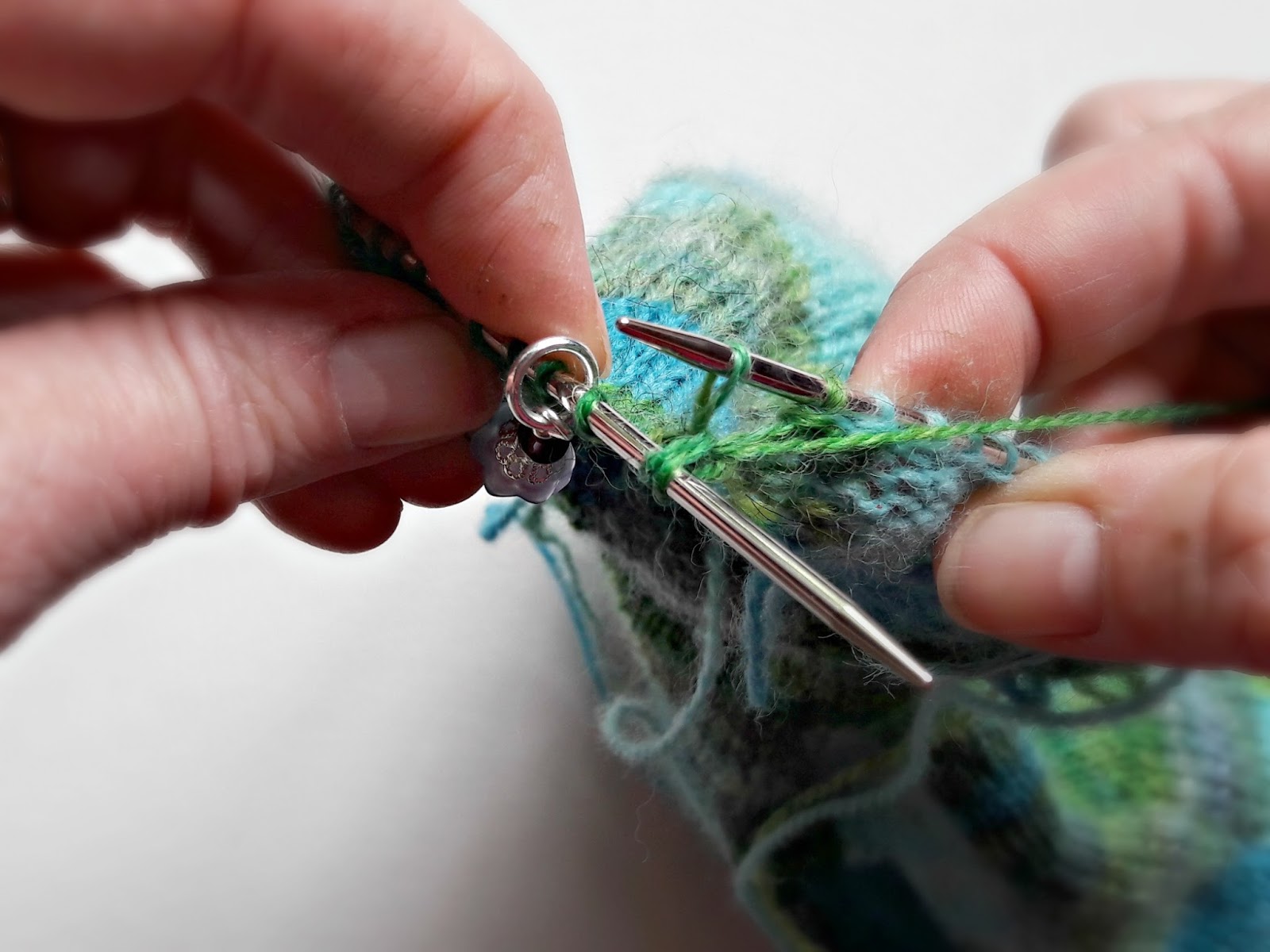 Winwick Mum patchwork socks - P2togtbl