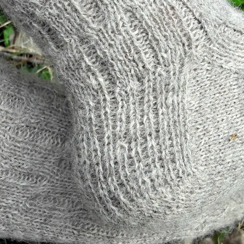 Calcite Socks heel, free pattern at Winwick Mum blog www.winwickmum.co.uk