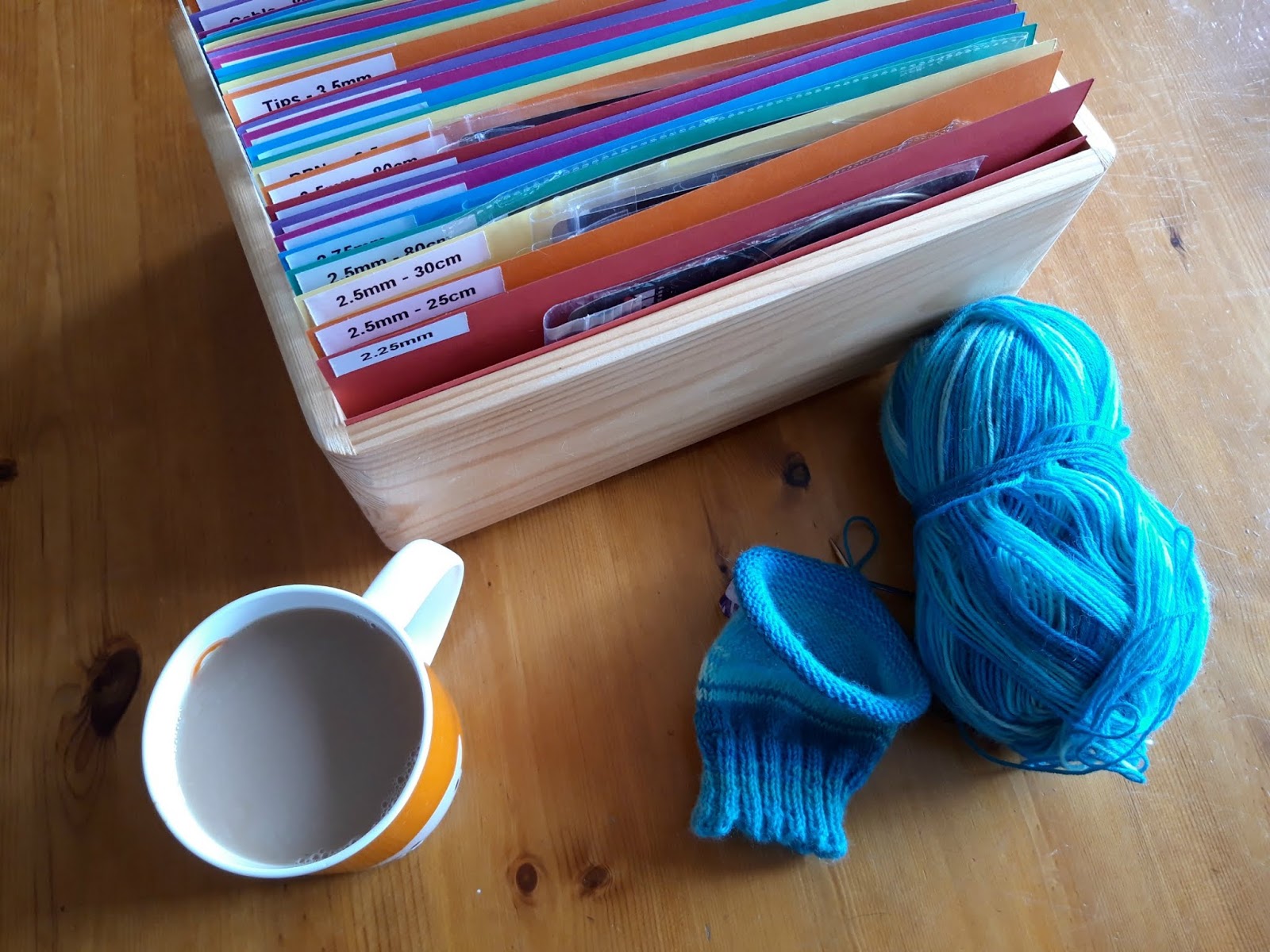Circular needle storage that works! : r/knitting