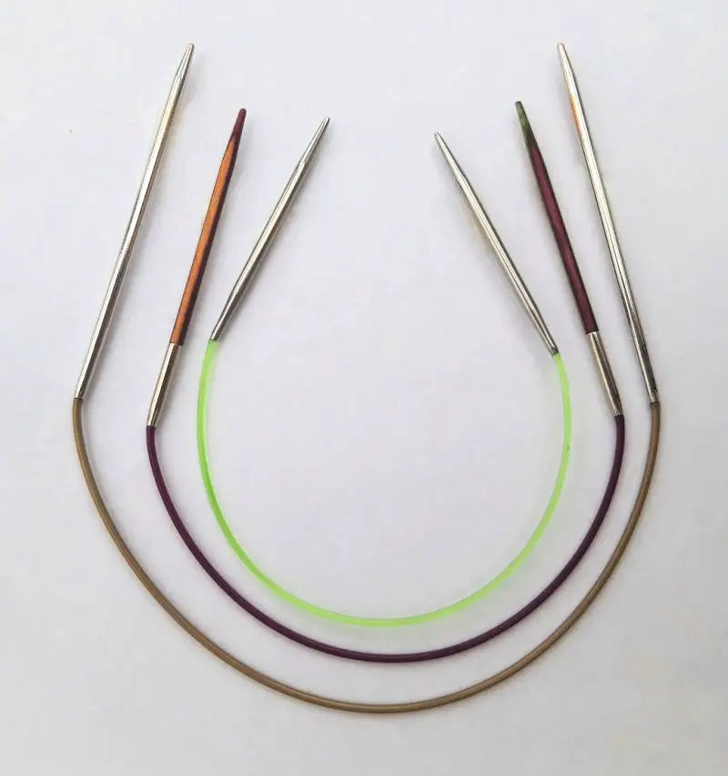 Circular Knitting Needles Set Round Needle Metal Magic Loop 40 Inch Size 15 13 11 10 9 8 7 6 5 4 2 0 