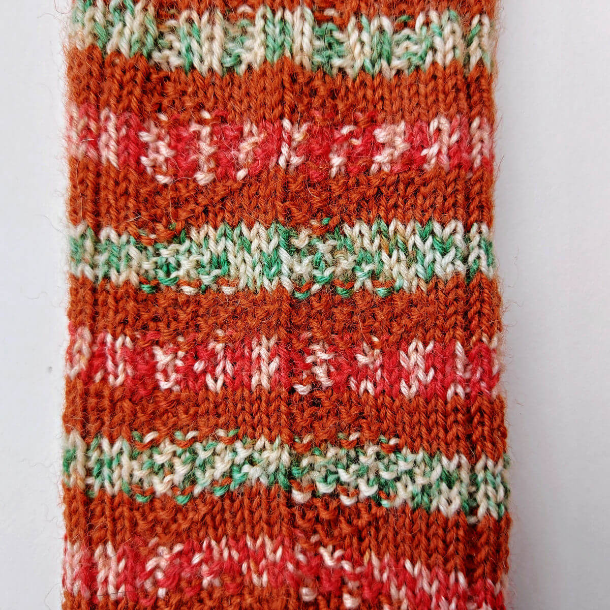 A close up of the texture pattern of Rudy socks