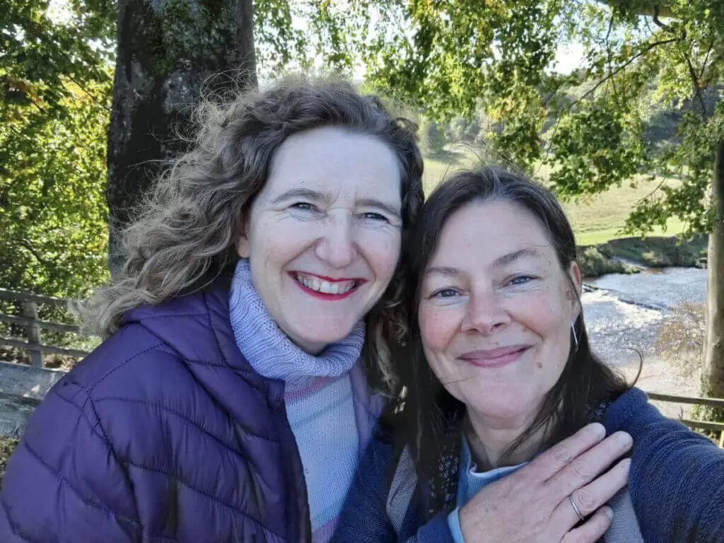 Christine (Winwick Mum) and Lucy (Atti24) are smiling at the camera.